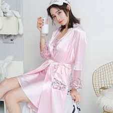 Toko sunder menjual baju tidur seksi murah tangan pertama lhoooo. Harga Murah Jubah Tidur Seksi Sutra Baju Rumah Gaya Korea Set Dua Potong Toko Online Jaman Now Aman Terpercaya Hanya Untuk Anda