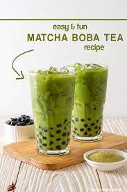 Easy Fun Matcha Boba Tea Recipe Drinks