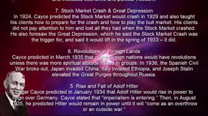 A child born somewhere in the middle east shortly before 7:00 a.m. Top 10 Predictions From Edgar Cayce Youtube