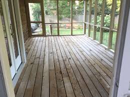 It protects you and your family from several elements while it allows you to enjoy the outdoors at the same time. How To Prepare And Paint A Screened Porch Floor The Emerging Home