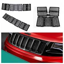 Danti Honeycomb Matte Mesh Front Grille Insert For Jeep Grand Cherokee Wk2 Jeep Grand Cherokee Accessories Jeep Cherokee Accessories Jeep Grand