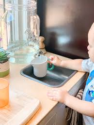 My mom bought the ikea play kitchen for my son, and we have turned it into a functioning one!. Ikea Montessori Toddler Kitchen Hack Home By Hiliary