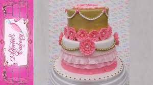 Maybe you would like to learn more about one of these? Pink Gold Floral Birthday Cake Youtube