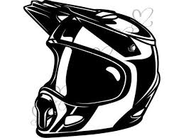 Bike Helmet Clipart Black And White Sports Bike Helmet Crash Protection Safety Motocross Sports Etsy In 2020 Motocross Motocross Helmets Sport Bike Helmets