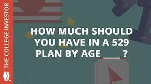 How much should i save for college. The College Investor How Much Should You Have In A 529 Plan By Age