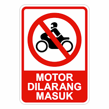 Papan tanda pembinaan hendaklah dibina dengan kukuh serta mempunyai laluan angin. Jual Rambu Plang Motor Dilarang Masuk 35cm X 50cm Plat Alumunium Kota Bandung Azkami Store Tokopedia