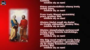 Piotra i pawła na żabim kruku. Litania Do Swietych Apostolow Piotra I Pawla Youtube