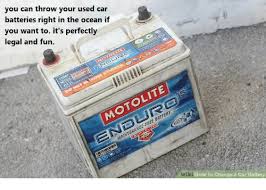 Instead of throwing your batteries in the bin, there are a few other methods of disposal which are safe and do not threaten environmental and ecological. You Can Throw Your Used Car Batteries Right In The Ocean If You Want To It S Perfectly Legal And Fun Motolite Aintenange Free Battery Wik I How To Change A Car Battery