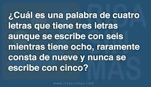 Check spelling or type a new query. Juegos Mentales Dificiles Y Divertidos Con Respuesta Acertijos De Logica Para Ninos Con Respuesta Pruebas Ver Mas Ideas Sobre Juegos Mentales Acertijos Mentales Reto Mental Clementina Shotwell