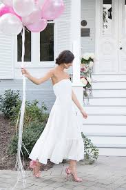 Cover the trees with lights to create an ambience. Ivie White Strapless Tea Length Rustic Romantic Outdoor Wedding Dress Jane Summers