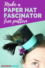 How To Make A Mini Top Hat Out Of Paper Mini Top Hat Gift Box Fascinator Jennifer Maker Mini Top Hat Paper Hat Top Hat