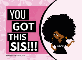 You Got This Sis Magnet – Woman With Curly Afro – Bella's Credit Corner