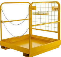 VEVOR Forklift Man Basket 36"x36" for 1 or 2 People, Forklift Safety Cage  1102 Lbs, Foldable for Changing Lights, Painting, Roof Repair, Tree Service