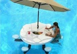 I Want One Of These Aquapub Floating Table For Six Pool Decor Lake Fun Swimming Pools Backyard