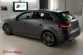Audi S3 8v Matte Metallic Grey Vinyl Wrap Audi Audi Sportback Audi Cars