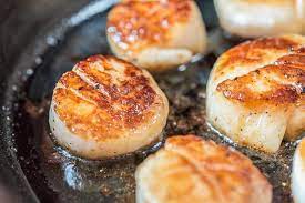How To Cook Scallops Pan Seared Scallops In Cast Iron Scallops Seared How To Cook Scallops Dried Scallops