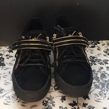 It opens and closes with a ziper on the inner sides. Best 25 Deals For Mens Giuseppe Black And Gold Sneakers Poshmark