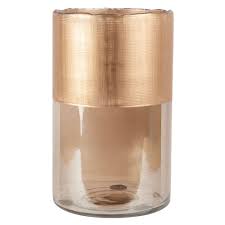 Vase Cylindrique En Verre Dore H23 Sur Maisons Du Monde Piochez Parmi Nos Meubles Et Objets Deco Et Faites Vase Cylindrique Mobilier De Salon Maison Du Monde