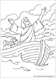Kids Free Coloring Pages Sunday School Coloring Pages Bible Coloring Pages Jesus Calms The Storm