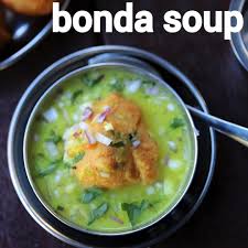 Hebbar S Kitchen On Instagram Bonda Soup Recipe Urad Dal Fritters In A Moong Dal Soup Soup Mungbean Vignamungo Fr In 2020 Recipes Soup Recipes Guacamole Recipe