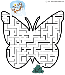 Butterfly Maze Shaped Like A Butterfly Mazes For Kids Printable Printable Mazes Mazes For Kids