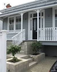 Black And White House Exterior Nz Nz Renovations Cladding White Blue Grey House Paint Exterior Exterior Paint Colors For House Exterior House Colors