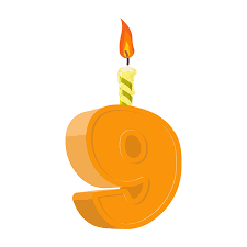 Jarig opa 66 / kleurplaat oma jarig : 9 Years Birthday Number With Festive Candle For Holiday Cake Royalty Free Cliparts Vectors And Stock Illustration Image 66680422