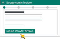 Recovering administrator access to your account - Cloud Identity Help