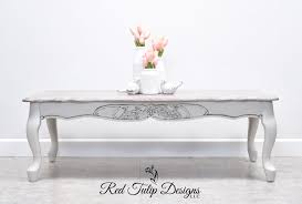 Farmhouse Coffee Table Painted With Jolie Paint Coffee Table And Matching End Tables Solid Oak Coffee Table Painted Coffee Tables