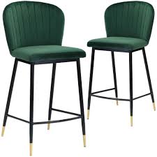 4.5 out of 5 stars. Temple Webster 67cm Venus Velvet Bar Stools