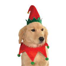 Elf Dog Hat With Bell And Collar By Rubies Christmas Dog Outfits Dog Christmas Clothes Pet Costumes For Dogs