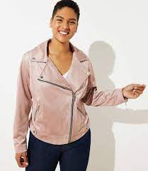 Loft Plus Faux Suede Moto Jacket Loft Leather Jacket Plus Size Leather Jacket Unique Leather Jacket