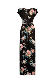 Womens Dorothy Perkins Wrap Jersey Maxi Dress Black Maxi Jersey Dress Maxi Dress Loose Short Dresses
