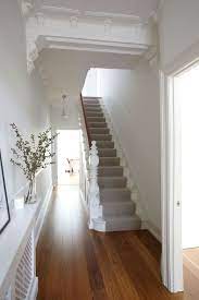 Fall In Love With These Hallway Decorating Ideas Www Delightfull Eu Blog Hallwaydecoratingideas Midcenturym White Staircase House Styles Hallway Decorating