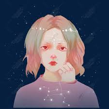 Hand Painted Star Girl Leo, Hand-painted, Starry Sky, Girl PNG Image Image  And Picture For Free Download
