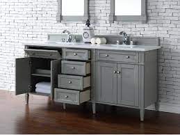 Abstron 72 inch double sink bathroom vanity distressed driftwood finish, choice selection of the countertop, white oak and plywood, includes 2 undermount porcelain sinks with stone countertop. James Martin Brittany Collection 72 Double Vanity Urban Gray