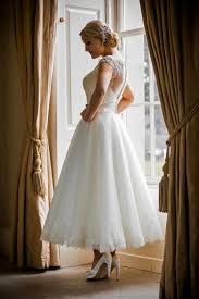 Tea Length Short Wedding Dresses Wedding Dresses Sussex Bridal Shop Bridal Wear Boutique In 2020 Short Wedding Dress Vintage Tea Length Wedding Dress Bridal Gowns Vintage