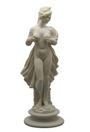 Amazon.com: Generic Mujer desnuda desnuda arte erótico femenino estatua  griega escultura de mármol fundido 15.16 pulgadas, blanco : Hogar y Cocina