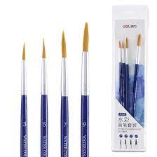 The best brushes for gouache are made with synthetic materials. Shop Deli Deli 4 Single Number 3 5 7 9 Gouache Brush Oil Brush Oil Painting Special Pen Blue 73767 Online From Best Paint Brushes On Jd Com Global Site Joybuy Com