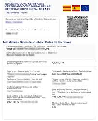 Wear your face mask at all times; Eu Digital Covid Certificate For Spain