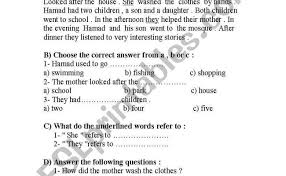 Reading comprehension an opening statement: Grade 7 English Comprehension 1 Worksheetcloud Online Leson Cute766
