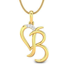 0.01ct diamond letter b pendant in 14k white gold / yellow gold / rose gold. Pin On å¿ƒåž‹