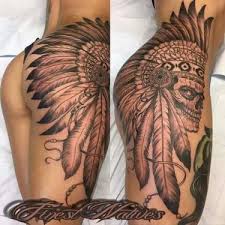 The dreamcatcher has been used in many of artworks, incl. 6 Indian Headdress Tattoo Ideas