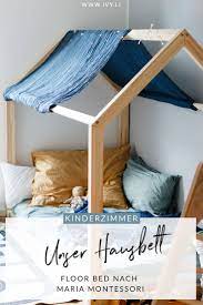 hausbett fur kinder floor bed nach maria montessori kinder zimmer bodenbetten hausbett
