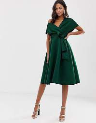 Jun 01, 2021 · amedeo savoia d'aosta: Asos Design Vestito Da Cerimonia Midi Verde Bottiglia Con Spalle Scivolate E Allacciatura In Vita Asos