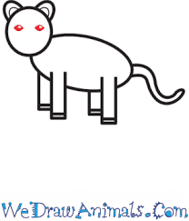 Next, you will draw the body as an elliptical loop angled downward from the rear of the head. How To Draw A Simple Cheetah For Kids