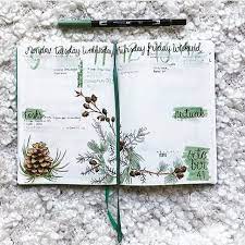 Weekly Planner Weekly Log Daily Log Wochenplaner Nature Design Bujo Bullet Journal Bullet Journal Inspiration Bullet Journal Ideas Pages