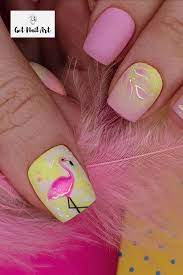 Flamingo Nail Design Flamingo Nails Nails Nail Art