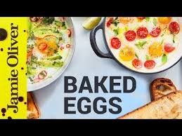 Baked Eggs Three Ways Jamie Oliver Youtube Baked Eggs Beef Recipes Beef Ragu Recipe
