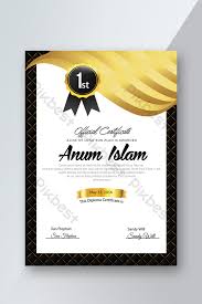 Download desain template sertifikat format microsoft word.doc gratis. Black Golden Certificate Stationery Template Psd Free Download Pikbest